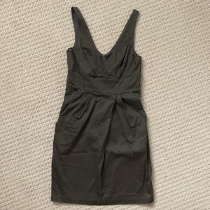 City Studio Olive Green V-Neck Mini-Dress Women’s Size 5